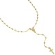 Yellow Gold 18k Type Y Rosary Necklace