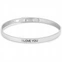 Bracciale Rigido con scrittaI Love You S'agapõ