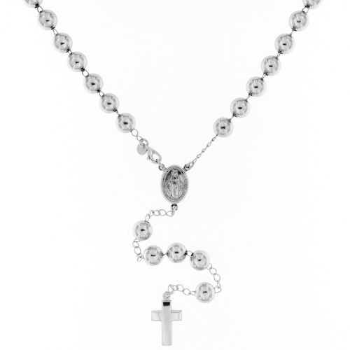 Collana Rosario in Argento 925%