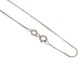 White gold 18Kt 750/1000 venetian chain shiny unisex necklace