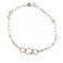 Gold 18 kt 750/1000 with pearls shiny woman bracelet