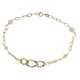 Gold 18 k woman bracelet with pearls