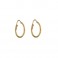 Gold 18 Kt 750/1000 shiny hoop woman earrings