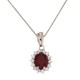 White gold 18 K Princess necklace