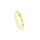 Gold 18 Kt 750/1000 Band width 0.12 inch shiny Rosary ring