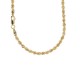 Yellow gold 18k 750/1000 interlaced chain necklace Tickness: 0.10 inch