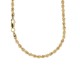 Yellow gold 18k 750/1000 interlaced chain necklace Tickness: 0.10 inch