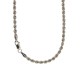 Yellow gold 18k 750/1000 interlaced chain necklace Tickness: 0.10 inch