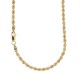 Yellow gold 18k 750/1000 interlaced chain necklace Tickness: 0.10 inch