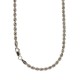 Yellow gold 18k 750/1000 interlaced chain necklace Tickness: 0.10 inch