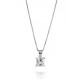 Collana in argento 925 con zircone modello punto luce da donna