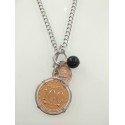 925 Sterling Silver And Bronze Brosway Woman Necklace